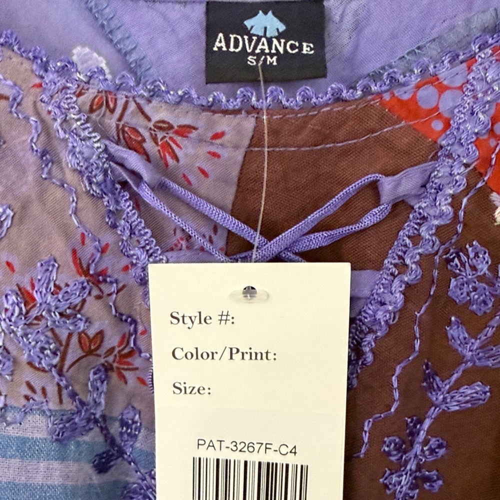 Advance Apparels Multicolor Patchwork Tunic - Picture 2 of 16
